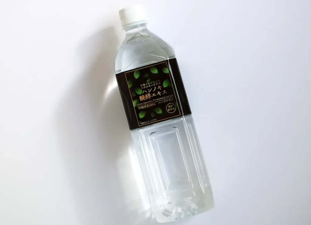 ハンノキ醗酵エキス「沖縄ハンノキから抽出した発酵エキス」